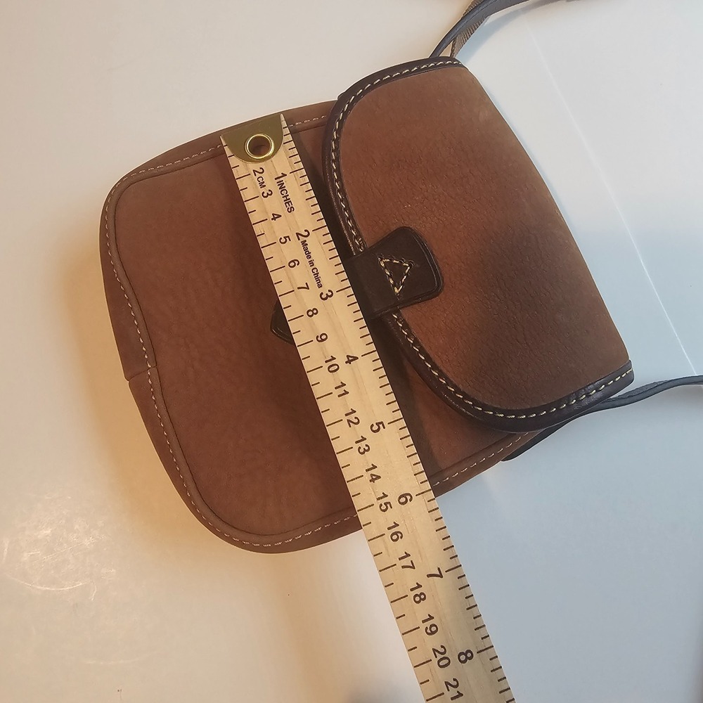 Dooney & Bourke Vintage Leather Crossbody Bag with adjustable strap brown - Picture 11 of 14